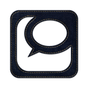 Logo, Technorati, jean, Social, denim, square Black icon