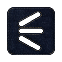 denim, Logo, square, Social, shoutwire, jean Black icon