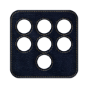 square, Social, denim, Logo, jean Black icon