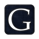 Logo, jean, denim, square, Social, google Black icon