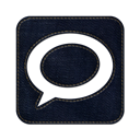 Social, square, jean, Technorati, denim, Logo Black icon