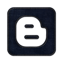 denim, square, jean, Logo, blogger, Social Black icon