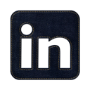 denim, jean, Logo, Social, Linkedin, square Black icon