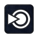Logo, Social, jean, square, Blinklist, denim Black icon
