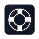 denim, Designfloat, jean, Social, square Black icon