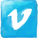 Vimeo DeepSkyBlue icon