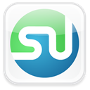 Sn, Stumbleupon, Social, Badge, social network SteelBlue icon