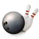 Bowling Black icon