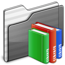 Library, Black, Folder DimGray icon