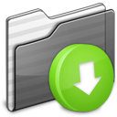 Folder, Black, Box, drop DimGray icon