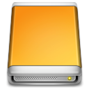 External, drive Goldenrod icon