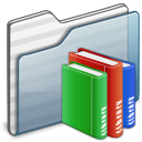 Graphite, Folder, Library ForestGreen icon