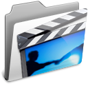 video, movie, film Black icon