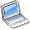 Computer, Laptop Black icon