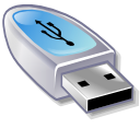 unmount, usb pendrive Black icon