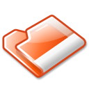 Folder, Orange Black icon
