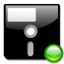 mount, save, Floppy Black icon