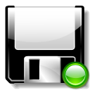 save, mount, Floppy Black icon