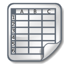 Spreadsheet DimGray icon