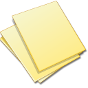 File, document, yellow, paper Black icon