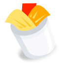 Trash, Full, recycle bin Black icon