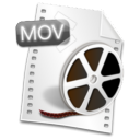Mov, Filetype Black icon