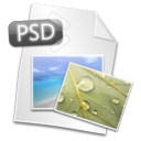 Filetype, Psd Black icon