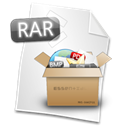 Rar, File Black icon