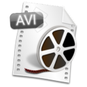 video, Filetype, Avi Black icon