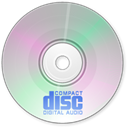 Disk, disc, Audio, save Silver icon