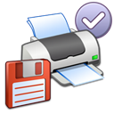 printer, save, Floppy, Print, default Black icon