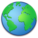 planet, globe, world, earth LimeGreen icon