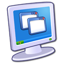 Computer, screen, monitor, Display Lavender icon