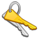 Key, password Black icon