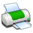printer, Print, green Black icon