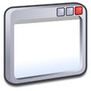 window, silver Silver icon