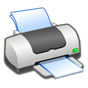 printer, printer on, Print Black icon