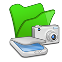 Folder, green, Camera, Scanner, photography LimeGreen icon