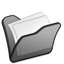 Folder, my document, Black Black icon