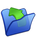 parent, Folder, Blue Black icon