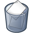 Full, Trash, recycle bin Black icon