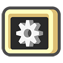 Dos, Ms, paper, File, document, Batch DarkSlateGray icon