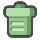 Empty, Bin, recycle, Blank DarkSlateGray icon