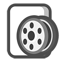 video, Cilp DarkSlateGray icon