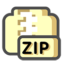 File, paper, Zip, document LemonChiffon icon