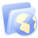 web, Folder CornflowerBlue icon