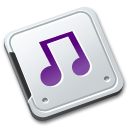 music, shared Black icon