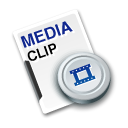 media, Cilp Black icon