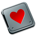Folder, love, valentine, burned Black icon