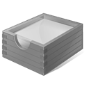 Box, File, paper, document Black icon